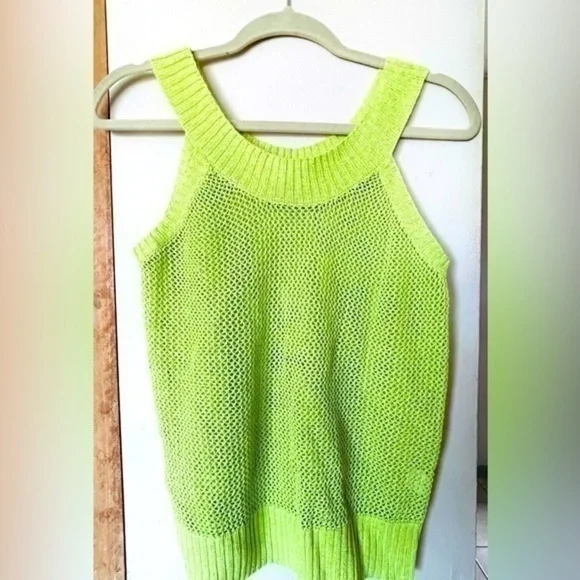 MAG by Magaschoni | Lime Sorbet Open-Knit Tank | NWOT. - Picture 3 of 6